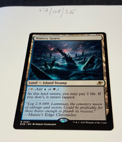 Magic the Gathering MTG Watery Grave x1 Rare Card NM/M Eternities - Image 1