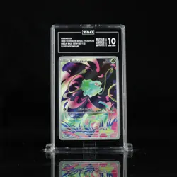 Pokemon TCG Bulbasaur 133/132 Mega evolution Illustration Rare TAG 10 Gem Mint - Image 1