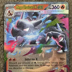 Pokemon TCG Mega Charizard X ex - 013/094 - ME02: Phantasmal Flames (PFL) - Image 3