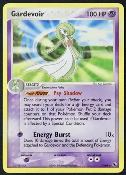 Pokemon Gardevoir 7/109 EX Ruby Sapphire Rare Non Holo LP Vintage - Image 1