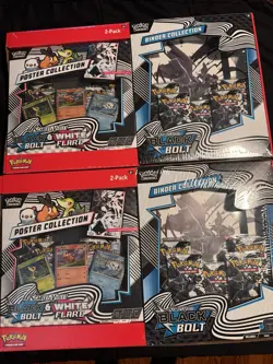 Pokemon TCG Scarlet & Violet Black Bolt or White Flare Binder 2-Pack - Image 1