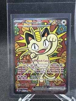 Meowth ex SIR Special Illustration Rare 121/088 Pokemon Perfect Order - Image 1