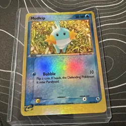Pokemon Mudkip Ruby and Sapphire Reverse Holo Common 59/109 50 HP Basic 2003 LP - Image 1