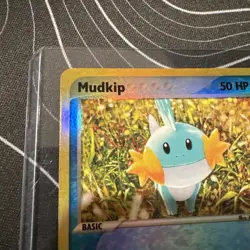 Pokemon Mudkip Ruby and Sapphire Reverse Holo Common 59/109 50 HP Basic 2003 LP - Image 4