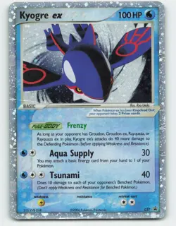 2006 Pokemon, Nintendo Promos, #37 Kyogre EX, Black Star Promo - Image 1