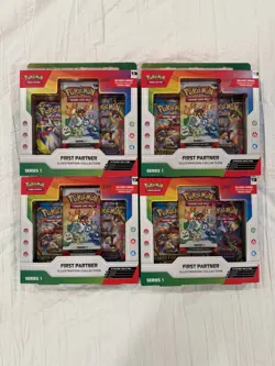 4x Pokemon TCG First Partner Illustration Collection Series 1 Boxes - Image 1