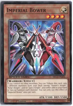 Yugioh - Imperial Bower SBC2-ENA06 1st Edition - Speed Duel: Battle City Finals - Image 1