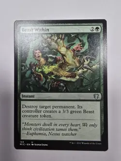 Beast Within Commander: Innistrad: Midnight Hunt Regular Magic The Gathering Mtg - Image 1
