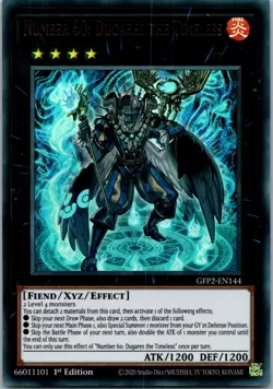 Yugioh Number 60: Dugares the Timeless GFP2-EN144 1st Edition Ultra Rare NM - Image 1