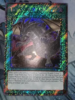 The Fang of Critias - Platinum Secret Rare - RA04-EN255 Yugioh - Image 1