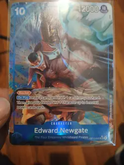 Edward Newgate (Alt Art) OP13-042 SR Carrying On His Will - ONE PIECE ENGLISH NM - Image 1