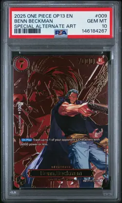 2025 ONE PIECE OP13-CARRYING ON HIS WILL #009 BENN BECKMAN PSA 10 - Image 1
