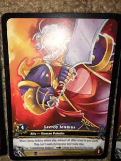 World of Warcraft Azeroth WoW TCG Card LEEROY JENKINS Extended Art EA EPIC #198 - Image 5