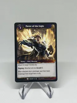 Favor of the Light - Twilight of Dragons - World of Warcraft TCG WOW - Image 1
