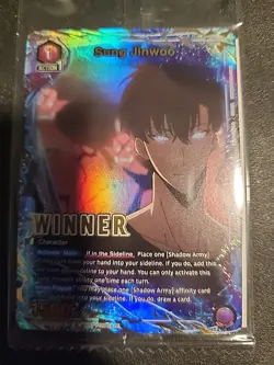 Union Arena Solo Leveling Sung Jinwoo Winner UEPR/SLG-1-019 Sealed - Image 1