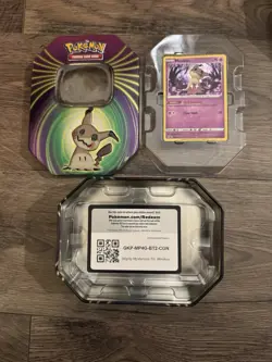 Pokemon Mighty Mysterious Tins EMPTY Lot w/ Mimikyu Snorlax Darkrai & Code Cards - Image 3