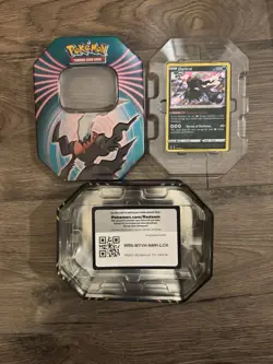 Pokemon Mighty Mysterious Tins EMPTY Lot w/ Mimikyu Snorlax Darkrai & Code Cards - Image 5