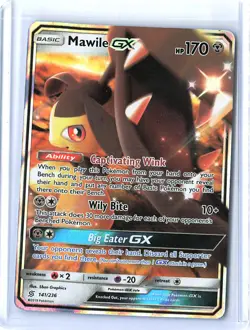 Mawile GX Ultra Rare Holo #141/236 SM Unified Minds Pokemon TCG Card 2019 - Image 1