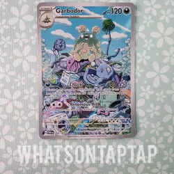 Pokemon Card Garbodor 204/182 Secret Rare Scarlet Violet Paradox Rift Singles LP - Image 1
