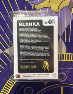 Blanka PSA-1 Silver Magazine Exclusive Street Fighter 2 Promo NM + Card Saver - Image 2
