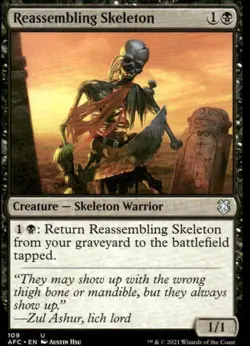Reassembling Skeleton #109 AFR MTG Magic the Gathering card - Image 1