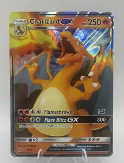 Charizard GX 9/68 Hidden Fates Holo Pokemon Card NM - Image 1