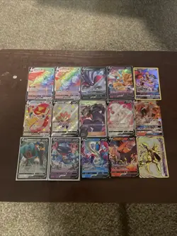 Pokemon TCG Holo LOT Vmaxs, V’s, Break, Trainer. 15 Cards! - Image 1