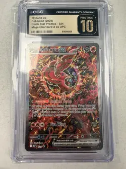 CGC PRISTINE 10 Promo Oricorio ex Black Star Promos 024 Holo EX Pokemon Card - Image 1