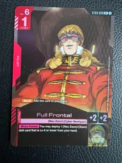 ST03-010 C+ Full Frontal - Starter Deck 03: Zeon's Rush Gundam TCG Card Game - Image 1