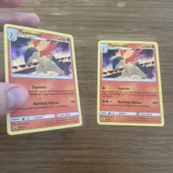 2x Pokemon TCG Typhlosion SM185 Sun & Moon Black Star Promo Holo Card - Image 1