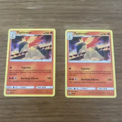 2x Pokemon TCG Typhlosion SM185 Sun & Moon Black Star Promo Holo Card - Image 2