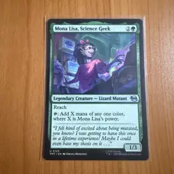 Mona Lisa Science Geek TMNT Teenage Mutant Ninja Turtles MTG Magic TheGathering - Image 1