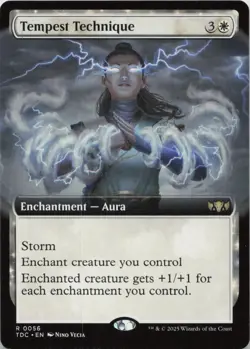 Tempest Technique (Extended Art) R Commander: Tarkir: Dragonstorm 56 NM MTG - Image 1