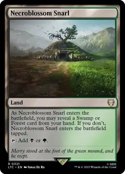 MTG The Lord of the Rings Commander - Necroblossom Snarl - Image 1