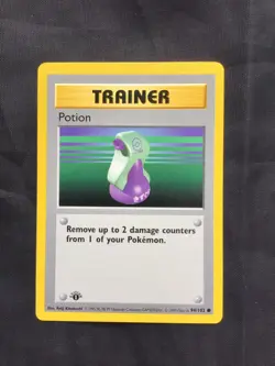 Pokemon Cards: Base Set 1st Edition Common: Potion 94/102 - Image 1