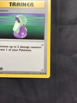Pokemon Cards: Base Set 1st Edition Common: Potion 94/102 - Image 4