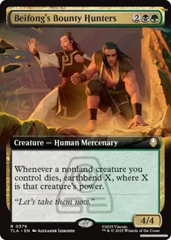 Beifong's Bounty Hunters (Extended Art) [TLA - 379] - NM [Foil] TCG MTG - Image 1