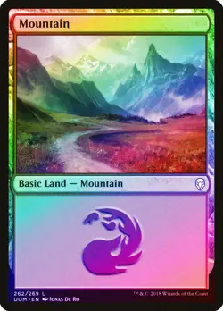 Mountain (262) FOIL Dominaria NM Basic Land MAGIC THE GATHERING CARD ABUGames - Image 1