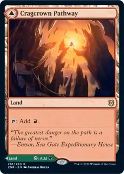 Magic The Gathering MTG CRAGCROWN PATHWAY Zendikar Rising NM Near Mint - Image 1