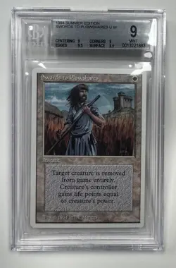 Swords to Plowshares Summer Magic / Edgar BGS Mint 9 Vintage Magic MTG - Image 1