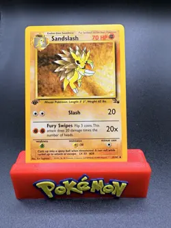 1st Edition Sandslash 41/62 - Fossil - Uncommon - Pokemon - NM- - Image 1