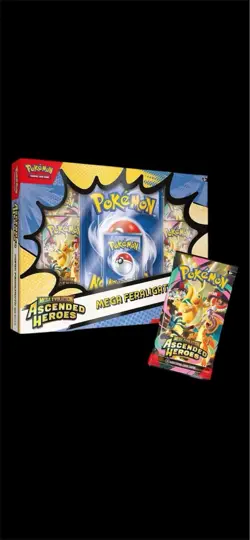 Pokemon TCG Mega Evolution Ascended Heroes Mega Feraligatr EX Box - PRE-SALE - Image 2