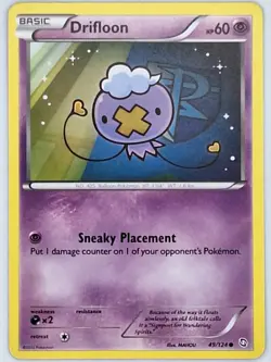 Drifloon 49/124 Pokemon - Black and White Dragons Exalted MP - Image 1