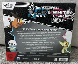 POKEMON SV10.5 BLACK BOLT WHITE FLARE POSTER COLLECTION BOX SEALED - Image 2
