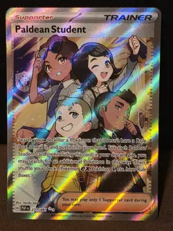 Pokemon Paldean Student 231/091 SV: Paldean Fates Ultra Rare Full Art Holo 2024 - Image 1