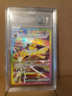 Jolteon EX #153/131 SIR TAG 9 2025 Pokemon PRE Prismatic Evolutions Mint - Image 1