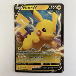 Pokemon TCG Pikachu V SWSH Black Star Promos SWSH061 Holo Promo NM - Image 1