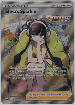 Elesa's Sparkle (Full Art) 147/159 Ultra Rare Crown Zenith Pokemon TCG NM - Image 1