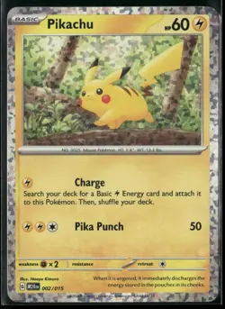 ✰ PIKACHU 002/015 PROMO MCDONALD'S PROMOS 2024 POKEMON ✰ MP - Image 2