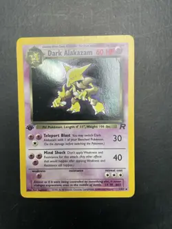 *1ST EDITION* Dark Alakazam 1/82 Team Rocket Holo Pokemon Card *99p No Reserve* - Image 1